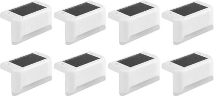 8Pcs Rgb Kleur Solar Trap Lamp Outdoor Tuin Patio Stair Landschap Stap Licht Muur Balkon Hek Decoratie Led Solar licht warm licht D