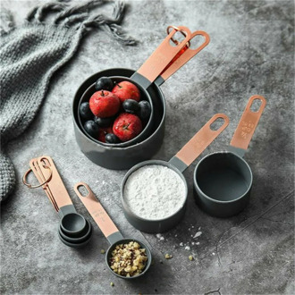 8pcs/set Stainless Steel Measuring Cups Spoons Baby Milk Powder Kitchen Supplies Coffee Sugar Scoop Baking Cooking Accessories