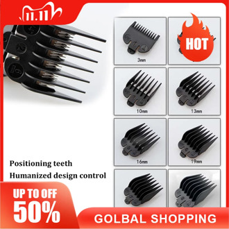 8Pcs/Set Universal Limit Comb for Hair push Clipper Guide Attachment Size 3/6/10/13/16/19/22/25mm Barber Replacement OPP bag
