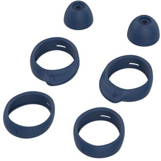8Pcs Siliconen Oordopjes Cover Tips Vervanging Oor Gels Buds Voor Samsung Galaxy Knoppen Oorbeschermers Accessoires Oorkussens/Pads blauw