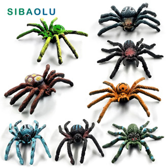 8pcs Simulation Spiders insect figurine Animal model DIY Bonsai home decor miniature fairy garden decoration accessories modern