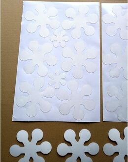 8pcs Sneeuwvlok Shape Anti-slip Bad Stickers Decals Veiligheid Bad Douche Loopvlakken A20