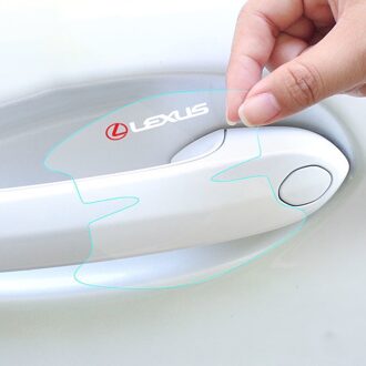 8Pcs Tpu Auto Deurklink Stickers Protector Film Voor Lexus ES300 RX330 RX300 GS300 IS250 IS200 CT200h Auto Auto accessoires