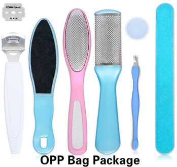 8Pcs Voet Bestand Pedicure Kit Voeten Nagels Schraper Exfoliëren Hard Dead Skin Verwijderen Pedicure Scrubber Voet Bestanden Clean Tool voetverzorging 01