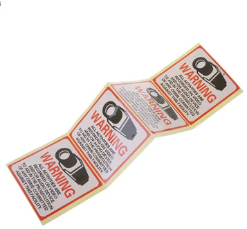 8PCS Warning Stickers SECURITY CAMERA IN USE Self-adhensive Safety Label Signs Decal G92E