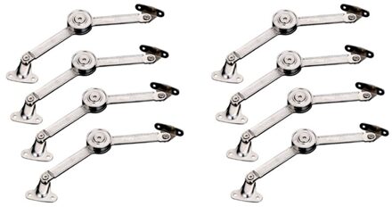 8Pcs Willekeurig Stop Scharnieren Keukenkast Deur Ondersteuning Staaf Verstelbare Scharnier Meubels Garderobe Lift Up Flap Stay Hardware Toegang