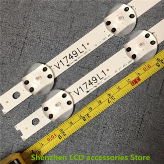 8Pieces/lot New LED strip For LG 49UV340C 49UJ6565 49UJ670V 49 V17 ART3 2862 2863 6916L-2862A 6916L-2863A V1749R1 V1749L1 NEW