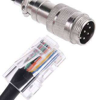 8Pin Om RJ-45 Modulaire Plug Mic Kabel Adapter Voor Yaesu Microfoon MD-200 MD-100
