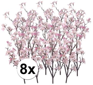 8x Appelbloesem roze kunstbloemen 104 cm