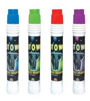 8x Bingostiften - 2x stuks per kleur - groen / paars / blauw en rood - bingo markeerstiften