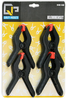 8x Hobby lijmklemmen/veerklemmen 10 cm