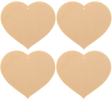 8x Houten hartjes 8 x 7 cm - Hobby/knutselmateriaal - Valentijn/Moederdag/Vaderdag cadeau/kado knutselen - Houten harten knutselen/schilderen