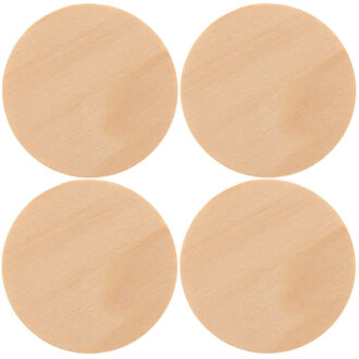 8x Houten schijven/cirkels/rondjes 9 cm - Hobby/knutselmateriaal - Moederdag/Vaderdag cadeau/kado knutselen - Houten ronden knutselen/schilderen