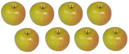 8x Kunst appels 8 cm - Decoratiefruit - Nepfruit