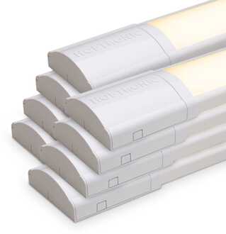 8x LED Batten 120cm - 40W 5600lm (140lm/W) - 3000K warm wit - Vervangt 318W - Samsung SMD LED chips - Flikkervrij - IP20 Stofdicht - Onderbouwverlichting