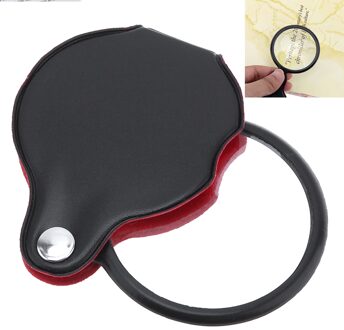 8X Mini opvouwbare vergrootglas Draagbaar vergrootglas Opvouwbaar zakgereedschap met optische lens met corticale beschermhoes