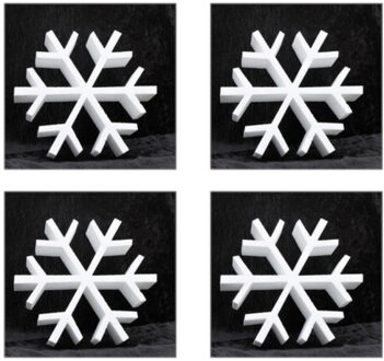 8x Piepschuim vormen ijskristal 30 cm hobby/knutselmateriaal