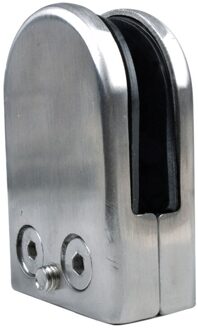 8X Roestvrij Staal Glas Klem Houder Voor Venster Balustrade Leuning 65*43*26 Mm 65x43x26cm