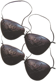 8x stuks piraten ooglapjes