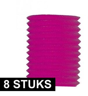 8x Treklampion roze 16 cm diameter