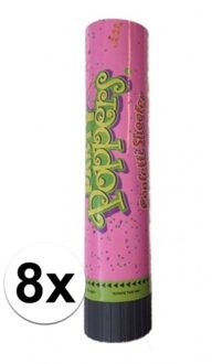 8x Voordelige bruiloft confetti shooter
