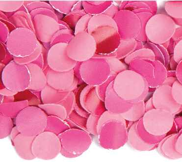 8x zakjes van 100 gram party confetti kleur roze - Feestartikelen