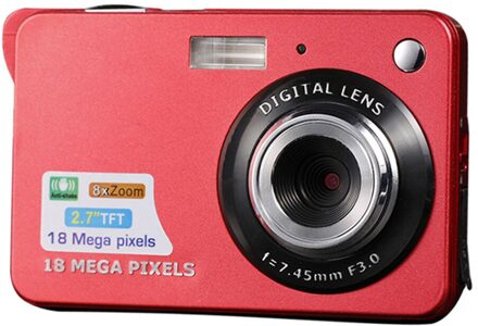 8x Zoom Anti-Shake Foto Video Camcorder Digitale Camera Originele Camera Optische 2.7 Inch Tft Lcd 18MP Digitale Camera Rood