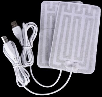 8X13Cm Diy 5V Usb Verwarming Pads Voor Usb Verwarmde Handschoenen Warm Muis Pads Voor Warmte Uw voet Knieën Carbon Fiber Verwarmd Gezondheidszorg