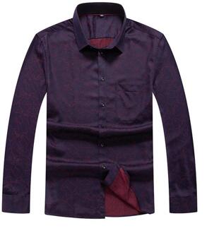 8XL 7XL 6X Mannen Shirt Herfst En Winter Mannen Toevallige Lange Mouw Koreaanse Slim Shirt Business Jurk Shirt rood / XXL