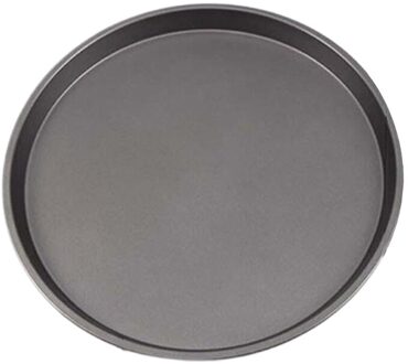 9/10/11/12-Inch Non-stick Pizza Pan Carbon Staal Pizza Oven Lade Ondiepe Ronde Pizza plaat Pan Roosteren Tin Bakken Tools Bakewar 11 inches 29cm