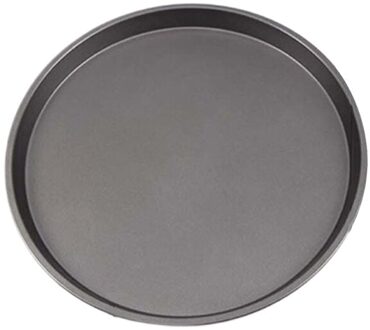 9/10/11/12-Inch Non-stick Pizza Pan Carbon Staal Pizza Oven Lade Ondiepe Ronde Pizza plaat Pan Roosteren Tin Bakken Tools Bakewar 9 inches 24cm