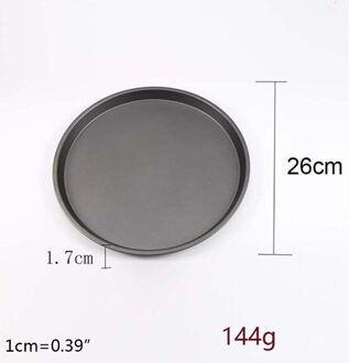 9/10/11/12-Inch Non-stick Pizza Pan Carbon Staal Pizza Oven Lade Ondiepe Ronde Pizza plaat Pan Roosteren Tin Bakken Tools