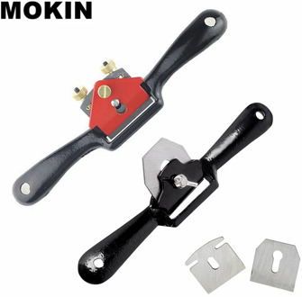 9"/215mm Hand Planer Wood Screw Planer Shave Wood Cutting Edge With Spare Planer blade For Carpenter Manual Woodworking Tools