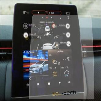 9.3 Inch Gehard Glas Voor Auto Gps Navigatie Touch Beschermende Film Sticker Met Suitible Voor Renault Clio Digitale Navigator Scherm