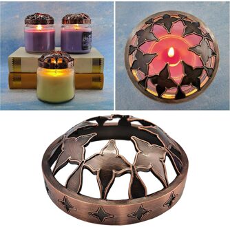 9.4Cm Herbruikbare Kaars Topper Kaars Deksels Lamp Metalen Cover Accessoires Home Decor Voor Versnellen Smelten, Vermijden Kaars Muur bloem