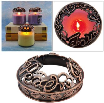 9.4Cm Herbruikbare Kaars Topper Kaars Deksels Lamp Metalen Cover Accessoires Home Decor Voor Versnellen Smelten, Vermijden Kaars Muur Peace