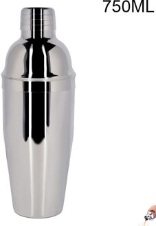 9 Bar Set, Rvs Cocktail Shaker Bar Gereedschap Met Stijlvolle Hout Stand 750ml Shaker