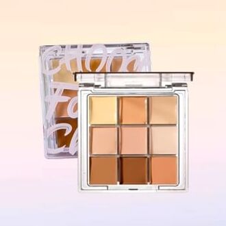 9 Colors Concealer Palette - Brown #2 Flawless Adjustment