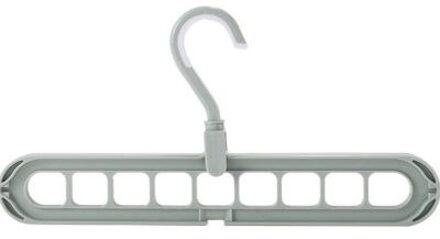 9-Gat Kleerhanger Organizer Ruimtebesparend Hanger Multifunctionele Vouwen Magische Hangers Droogrekken Sjaal Kleding Opslag groen