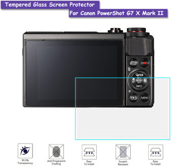 9 h gehard glas lcd screen protector real glas shield film voor canon powershot g7 x mark ii camera accessoires