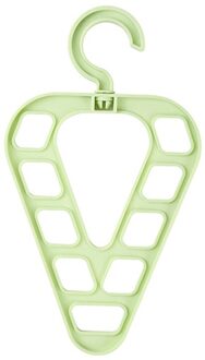 9-Hole Magic Kleerhanger Closet Organizer Ruimtebesparend Nuttig Droogrekken groen