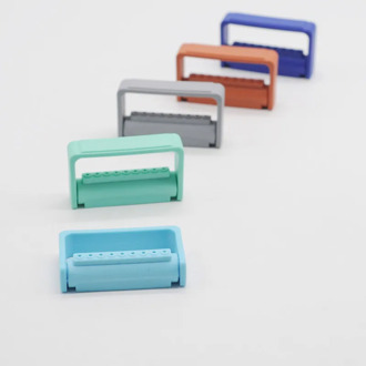 9 Holes Dental FG 1.6mm Bur Holders Autoclavable Diamond Burs Block 1Pcs