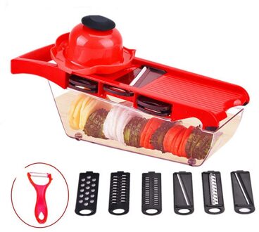 9 In 1 Groentesnijder Aardappel Dunschiller Wortel Ui Rasp Met Zeef Keuken Accessoires Groentesnijder Gereedschap 8stk