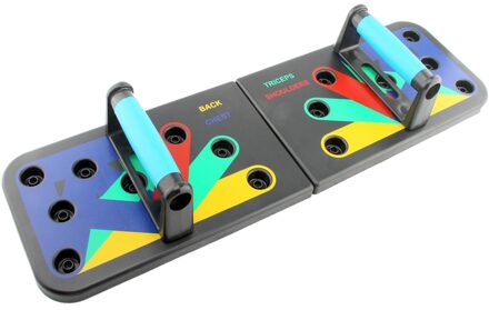 9 In 1 Push Up Board Opvouwbare Push-Up Stands Inklapbare Sterkte Fitness Body Training Tool Voor Gym Thuis workout Board