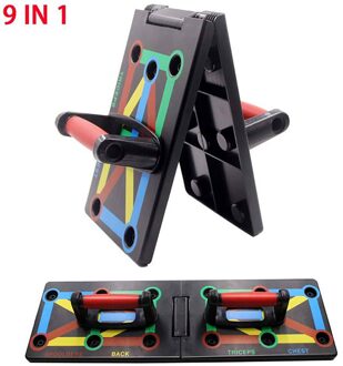 9 IN 1 Push Up Rack Board Systeem Uitgebreide Fitness Oefening Workout Pushup Stands Compleet Training Gym Oefening Mannen Vrouw