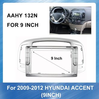 9 Inch 2Din Autoradio Fascia Frame Voor Hyundai Accent Auto Dvd Gps Panel Dash Kit installatie Frame Trim
