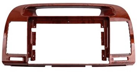 9 Inch Auto Radio Dashboard Fascia Voor Toyota Camry 5 2002-2006 Auto Stereo Panel Mounting Dual Din Cd dvd Frame + Harnas mahonie / enkel en alleen kader kit