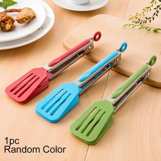 9 Inch Bbq Clip Roestvrij Staal Koken Klem Voedsel Tong Serveren Keuken Benodigdheden Siliconen Nylon Schacht Salade Dessert Tweezer