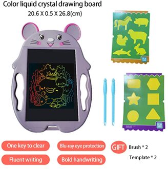 9 Inch Lcd Schrijven Tablet Peuter Doodle Tekentafel Uitwisbare Herbruikbare Elektronische Tekening Pads Educatief Voor Kinderen Paars