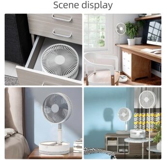 9-inch Portable Pedestal Fan 10800mAh Battery Type-C Rechargeable Oscillating Standing Fan with LED Night Light Remote Control Telescopic 4 Speed Quiet Timer Fan for Home Kitchen Outdoor Camping